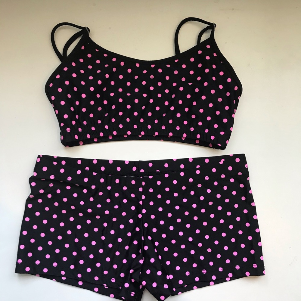 Polka-dot Dance Wear Set